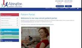 
							         Portal - Abington Pediatric Associates								  
							    