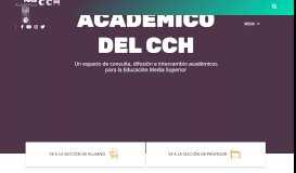 
							         Portal Académico del CCH								  
							    