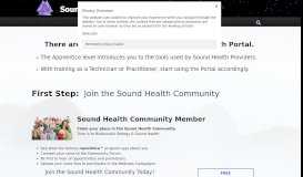 
							         Portal Access - Portal Community - Sound Health Portal								  
							    