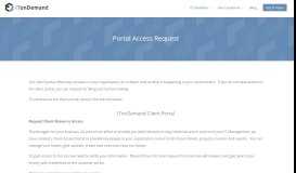 
							         Portal Access Request - ITonDemand - Managed Service Provider								  
							    