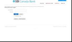 
							         Portal Account Login - (GIC) from SBI Canada Bank								  
							    