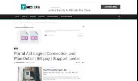 
							         Portal Act Login | Connection and Plan Detail | Bill pay ...								  
							    