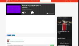 
							         Portal Activation sound Sound Clip | Peal - Create Your Own ...								  
							    