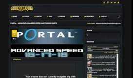 
							         Portal – Advanced Chambers Speed Walkthrough Part2 – OverTheGun								  
							    