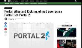 
							         Portal: Alive and Kicking, el mod que recrea Portal 1 en Portal 2								  
							    