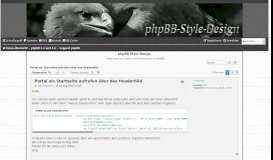 
							         Portal als Startseite aufrufen über das Headerbild - phpBB Style ...								  
							    