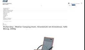 
							         Portal Amy - Mobiler Camping-Stuhl, Strandstuhl mit | real								  
							    