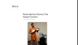
							         Portal Aperture Science Test Subject Costume – Skalia								  
							    