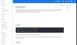 
							         Portal API - Material-UI								  
							    