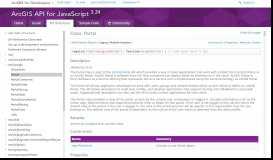 
							         Portal | API Reference | ArcGIS API for JavaScript 3.28								  
							    