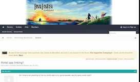 
							         Portal app linking? | Final Fantasy Brave Exvius Forum								  
							    