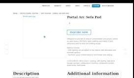 
							         Portal Arc Sofa Pod - Workstations - Workstations Pty Ltd								  
							    