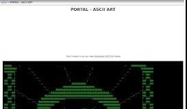
							         PORTAL - ASCII ART - ASCII.co.uk								  
							    