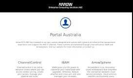 
							         Portal Australia - Arrow ECS ANZ								  
							    