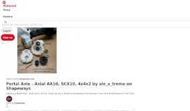 
							         Portal Axle - Axial AX10, SCX10, 4x4x2 by ale_x_treme on ... - Pinterest								  
							    
