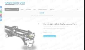 
							         Portal axles with performance parts – Kamo Oko Vidi								  
							    