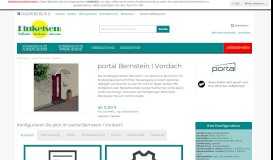 
							         portal Bernstein I Vordach für Haustür (Acryl-Glas) » kaufen								  
							    