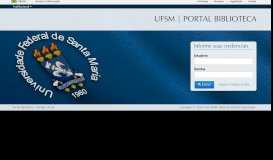 
							         Portal Biblioteca - Informe suas credenciais - UFSM ...								  
							    