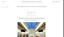 
							         Portal / Blog / Multiplied Art Fair in Christie's South Kensington - Doyle								  
							    