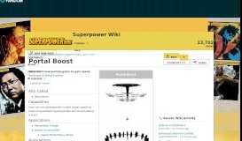 
							         Portal Boost | Superpower Wiki | FANDOM powered by Wikia								  
							    
