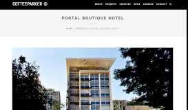 
							         Portal Boutique Hotel | Projects | Cottee Parker Architects								  
							    