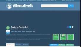 
							         Portal by Pushbullet Alternatives and Similar Apps and Websites ...								  
							    