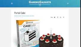 
							         Portal Cake: Backmischung für den Kuchen zum Spiel								  
							    