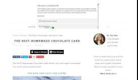 
							         Portal Cake: Homemade Chocolate Cake with the Best Milk Chocolate ...								  
							    