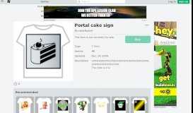 
							         Portal cake sign - Roblox								  
							    
