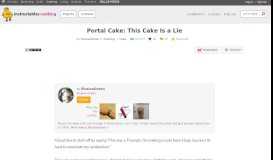
							         Portal Cake: This Cake Is a Lie: 6 Steps (with Pictures) - Instructables								  
							    