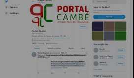 
							         Portal Cambé (@portalcambe) | Twitter								  
							    
