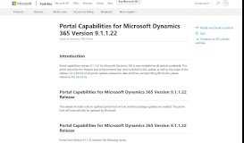 
							         Portal Capabilities for Microsoft Dynamics 365 Version 9.1.1.22 Relea								  
							    