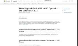 
							         Portal Capabilities for Microsoft Dynamics 365 Version 9.1.2.22 Releas								  
							    