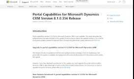 
							         Portal Capabilities for Microsoft Dynamics CRM Version 8.1.0.356 ...								  
							    