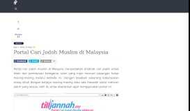 
							         Portal Cari Jodoh Muslim di Malaysia - ProfHariz.com								  
							    