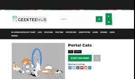 
							         Portal Cats | Geeky Tees for Men, Women & Kids | GeekTeeHub								  
							    