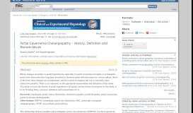 
							         Portal Cavernoma Cholangiopathy – History, Definition and ... - NCBI								  
							    