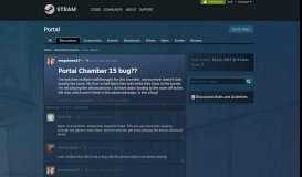 
							         Portal Chamber 15 bug?? :: Portal General Discussions								  
							    