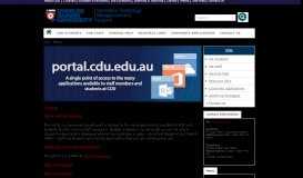 
							         Portal | Charles Darwin University								  
							    