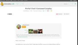 
							         Portal Chell Costume/Cosplay - Instructables								  
							    