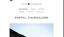 
							         Portal, Churwalden - Ritter Schumacher | Architekten | Chur, Vaduz ...								  
							    