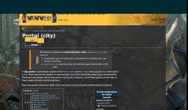 
							         Portal (city) | WoWWiki | FANDOM powered by Wikia								  
							    