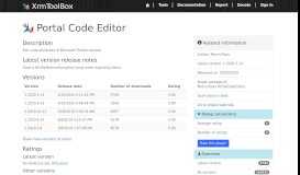 
							         Portal Code Editor · XrmToolBox								  
							    