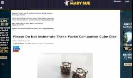 
							         Portal Companion Cube Dice | The Mary Sue								  
							    