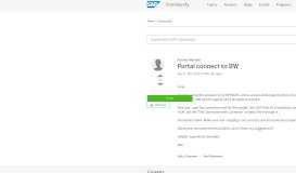 
							         Portal connect to BW - SAP Archive								  
							    