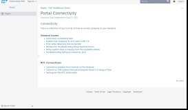 
							         Portal Connectivity - SCN Wiki - SAP								  
							    