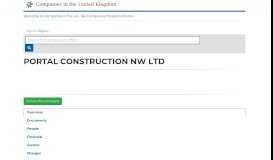 
							         PORTAL CONSTRUCTION NW LTD, CW6 9GT CHESHIRE Financial ...								  
							    
