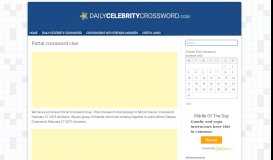 
							         Portal crossword clue - Daily Celebrity Crossword Answers								  
							    