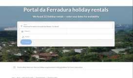 
							         Portal da Ferradura, Búzios holiday accommodation for 2019 ...								  
							    