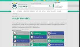 
							         Portal da Transparência - Câmara Municipal de Cascavel								  
							    